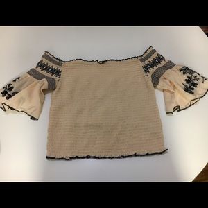 Off the shoulder blouse